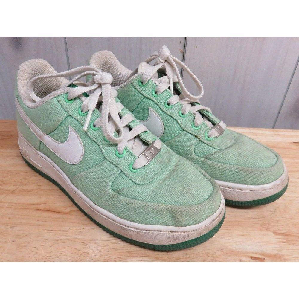 Nike Air Force 1 '82 Canvas Womens Size 7.5 Tourmaline Lucky Green‎ 318636-311